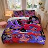 3 Peças Conjuntos de Roupa de Cama com Personagens de Desenho Animado Coloridos Para Todos os Tamanhos Nova Capa de Cama com Impressão 3D Colcha Capa de Edredom Fronha Decoração de Quarto