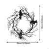 Artificial Halloween Wreath, Hanging Decoration, with Bats Decor Creative Wreath