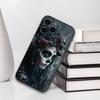 Day of the Dead Catrina Skull Phone Case For IPhone 17,16,15,14,13,12,11,Plus,Pro,Max,Plus,XS,soft Case Black Silicone
