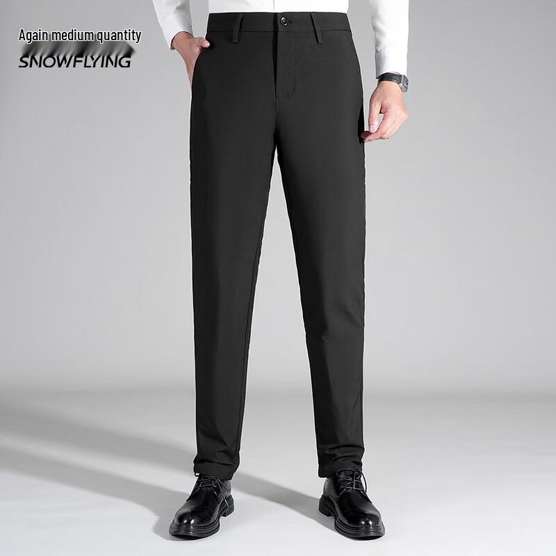 

XueZhongFei Мужские деловые прямые пуховые брюки 175/94A