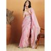 Elegant Mirror Work Fandy Satin Satin Saree Collection