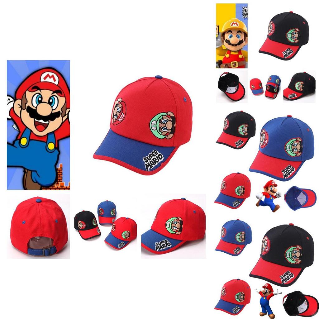 Super Mario Baseball Cap For Kids, Cartoon Duckbill Hat For Boys And Girls, Fashionable Sun Hat