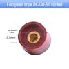 European Style All-Copper Welding Machine Quick Connector Plug DJK10-25 35-50
