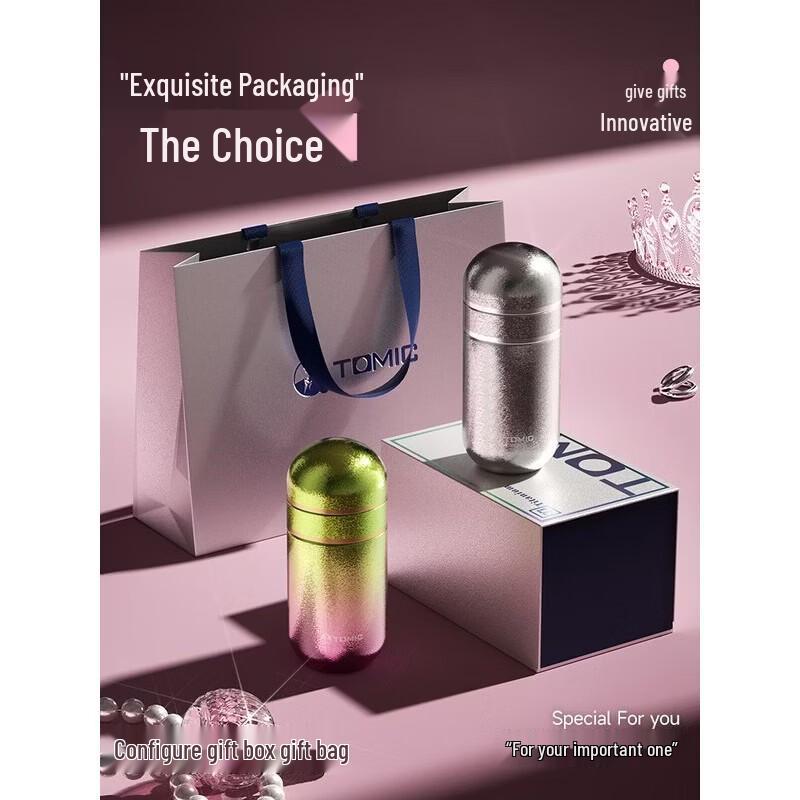 TOMIC 260ml Pure Titanium Portable Insulated Mug