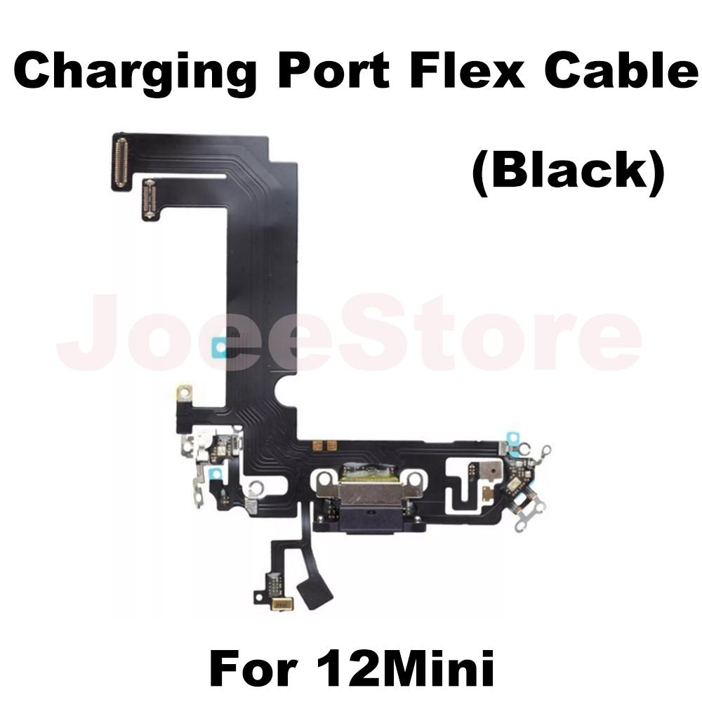 Ladeanschluss Flexkabel für iPhone 11 12 13 14 Pro Max Mini X XS XR USB-Ladegerät Dock-Anschluss Mit Mikrofonband Reparatur