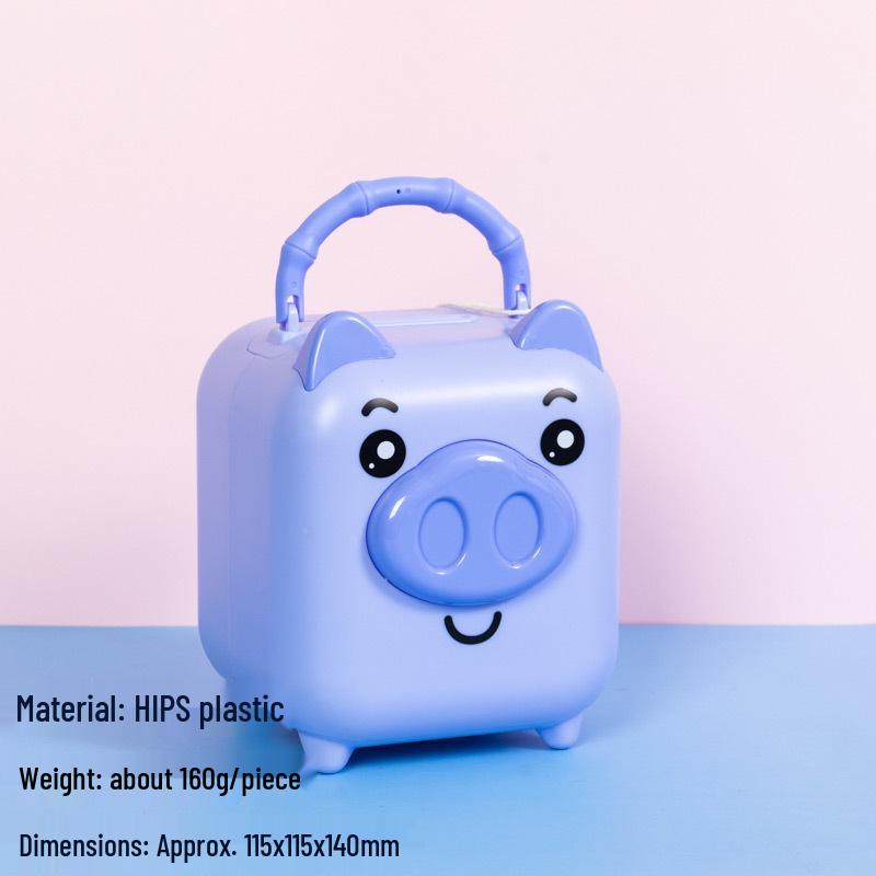 Adorable Piggy Plastic Coin Bank for Kids - Cartoon Savings Jar & Party Favor