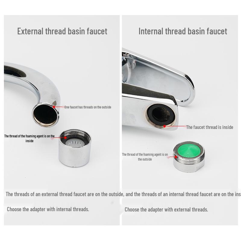 Universal Faucet Adapter: 4-Point Quick Connect for Shower Hose and Washing Machine Inlet