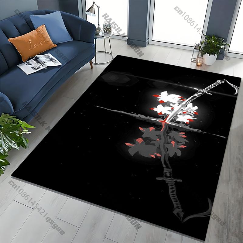 Japanese Samurai Spirits Area Rug,Carpet for Home Living Room Bedroom Sofa Doormat Kitchen Decor,Non-slip Floor Mat
