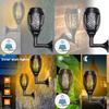 Outdoor Solar Flame Light Led Wall Torch Decoration For Patio And Garden Eu Certified