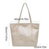 Solid Color Transparent Jelly Bag Multi Function Letter Prints Handbags Cute Armpit Bags  Summer