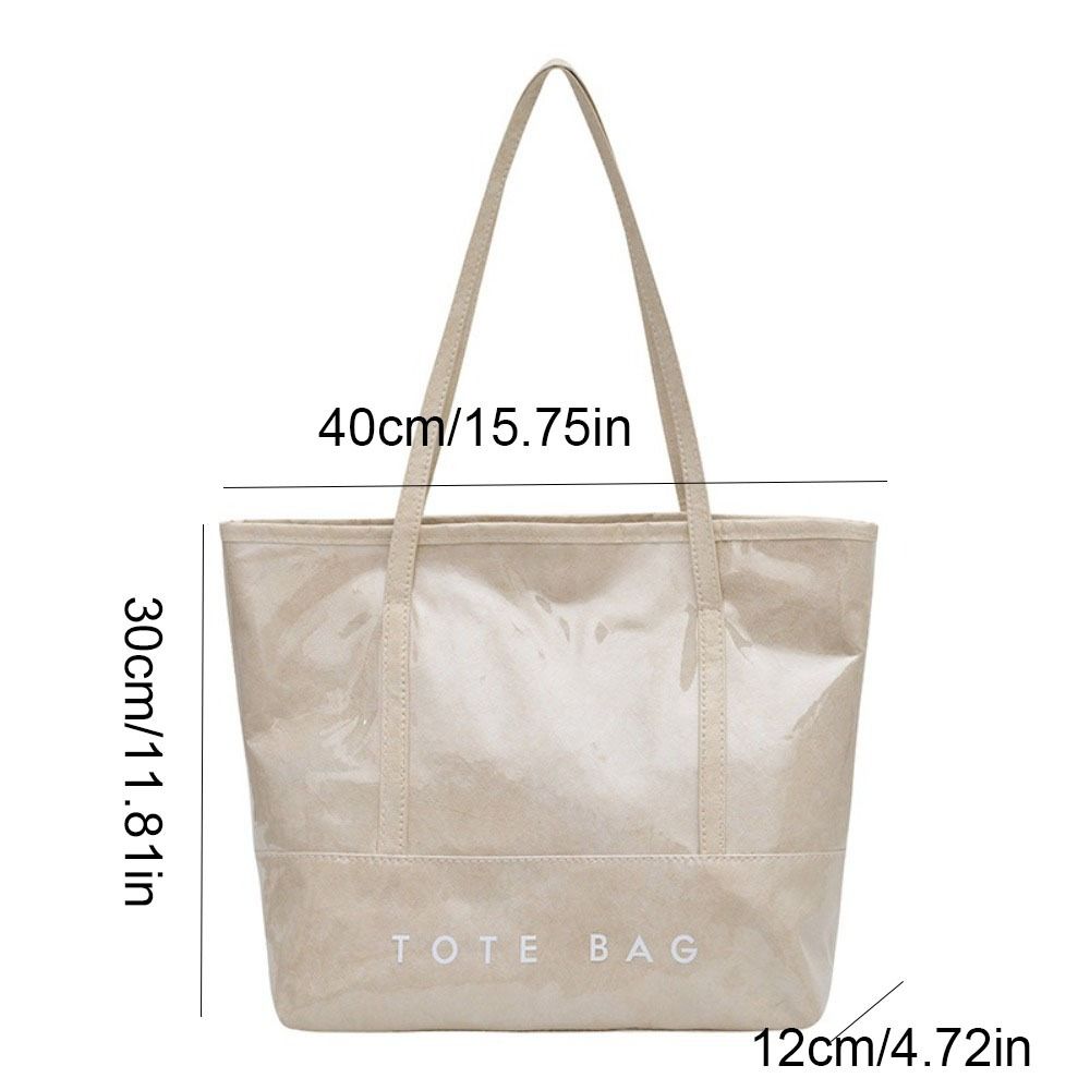Solid Color Transparent Jelly Bag Multi Function Letter Prints Handbags Cute Armpit Bags Summer