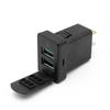 Double USB Socket Fast Car Charger Quick Charge Phone Charging Adapter For Mitsubishi Outlander 3 Xpander Eclipse Cross ASX