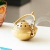 Mosazný kadidelník 'Inayaat' (Čistá mosaz, 4,2 palce,) | Ručně ohýbaná mosazná Dhuna Dani Arti Loban Dani Hořák na Dhoop pro Púju Dhoop Dani