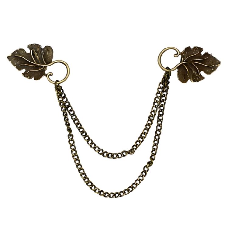 Fashionable Chain Brooch Trendy Chest Jewelry Gift With European Pattern For Shawl And Clothing Accessories