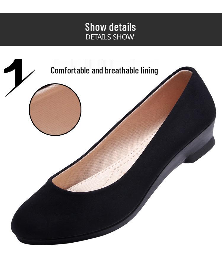 Women's Plain Fashion High Heels: Comfortable Soft Sole Cloth Business Shoes