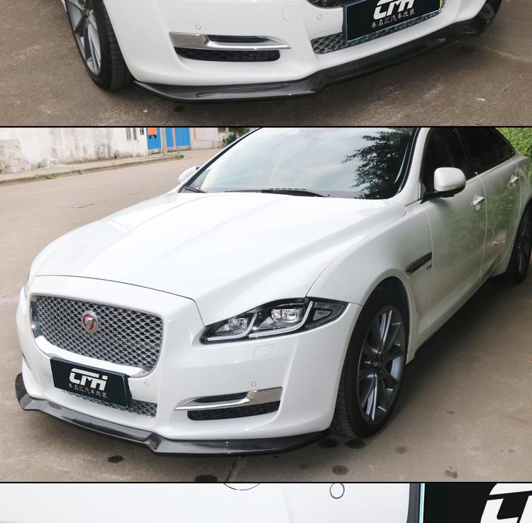 Carbon Fiber Front Lip Spoiler for 2017-2019 Jaguar XJL