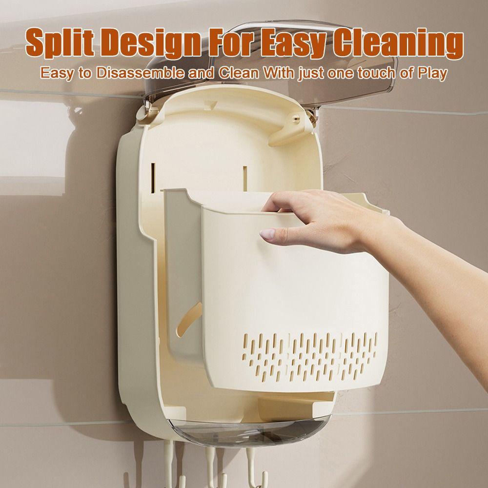 Dust-proof Utensil Holder Wall Mounted Chopstick Holder Durable Chopstick Storage Box  Kitchen