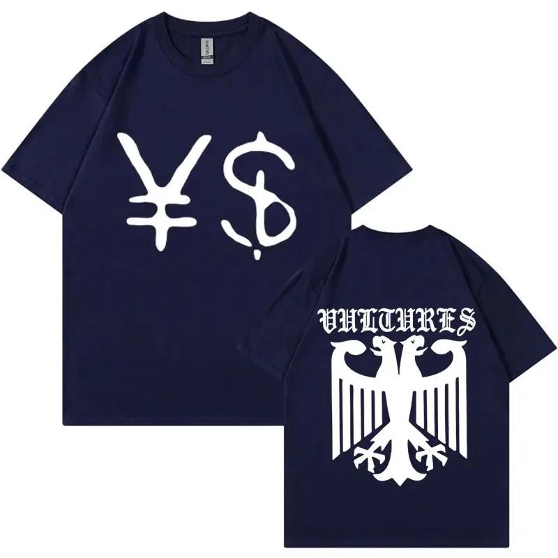 Kanye West Ye Ty Dolla Sign YS Vultures T-Shirt Herren Damen Vintage Style Hip Hop Rap T-Shirts Harajuku Casual Oversized T-Shirt