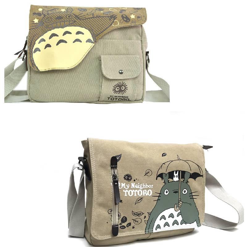 Mein Nachbar Totoro Anime Cartoon Leinwand Schultasche