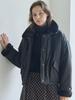 Avant-G Modern Fur Short Padding Jumper - Black
