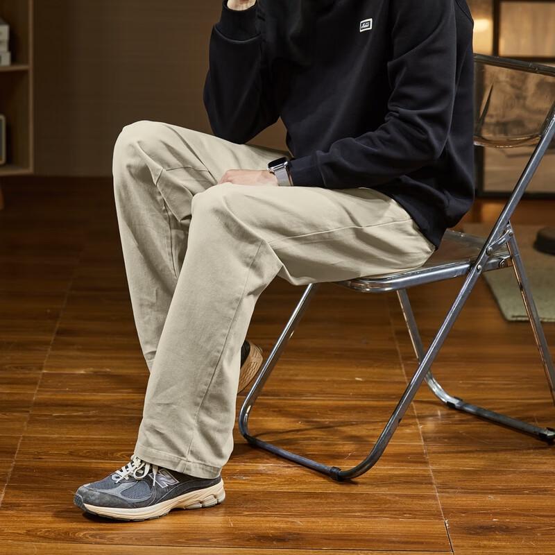 TonLion Men's 2024 Woven Loose Straight Casual Pants