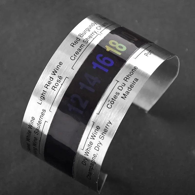 New Wine Collar Thermometer Bar Beverage Tool Clever Bottle Snap Thermometer LCD Display Clip Sensor for Champagne Beer Red Wine