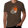 Robin T-Shirt Sommeroberteile Tierdruck für Jungen Herren-T-Shirt