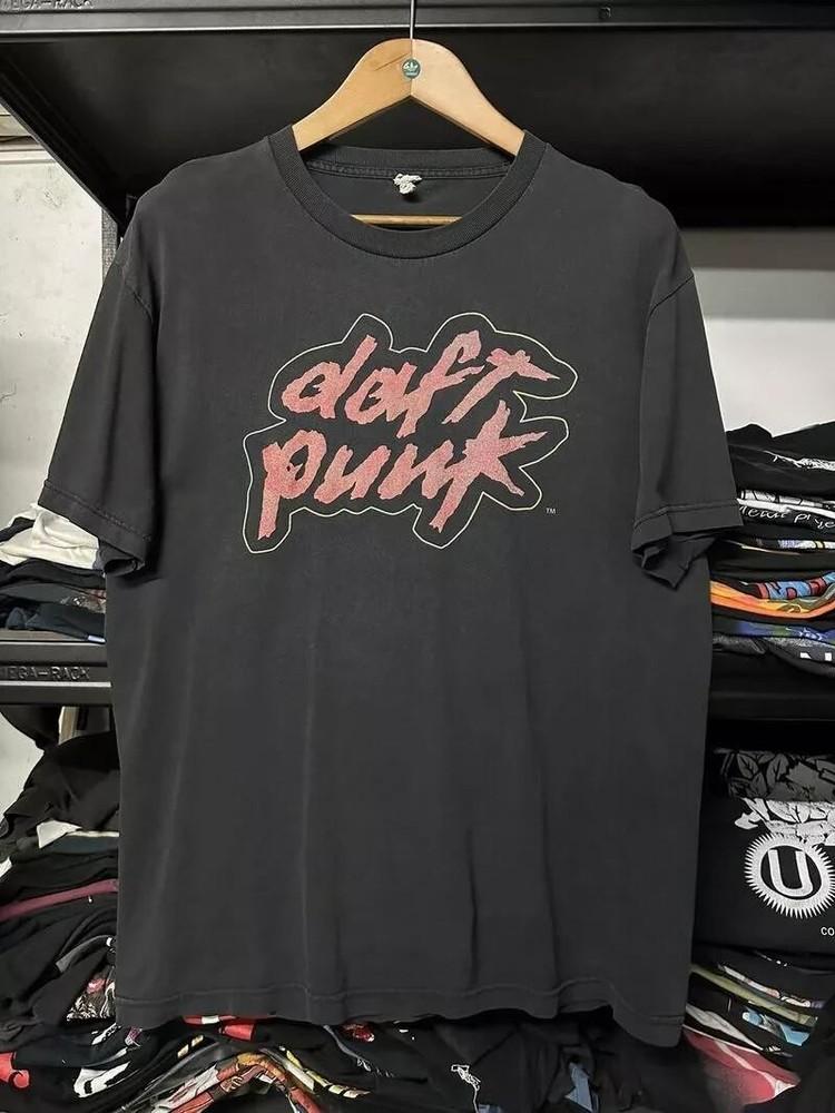 Vintage 90 s Daft Punk Tshirt Daft Punk Black Unisex Tshirt S-5XL Unisex T-Shirt XXXXL
