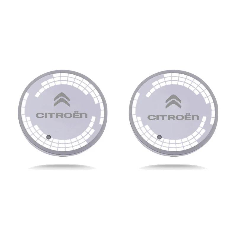 LED Car Interior Cup Holder Mat Coaster Light Drinks Pad for Citroen C2 C3 C5 C8 Berlingo Xsara DS3 DS4 DS5 Auto Accessories