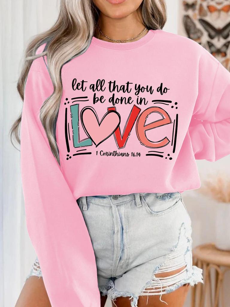 In Stock Couple Print Hoodie - Autumn/Winter Love Edition
