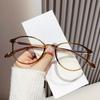 Women New Fashion Myopia Glasses Small Oval Frame Near Sight Eyewear Trendy Men's Ultralight Eyeglasses with Prescription