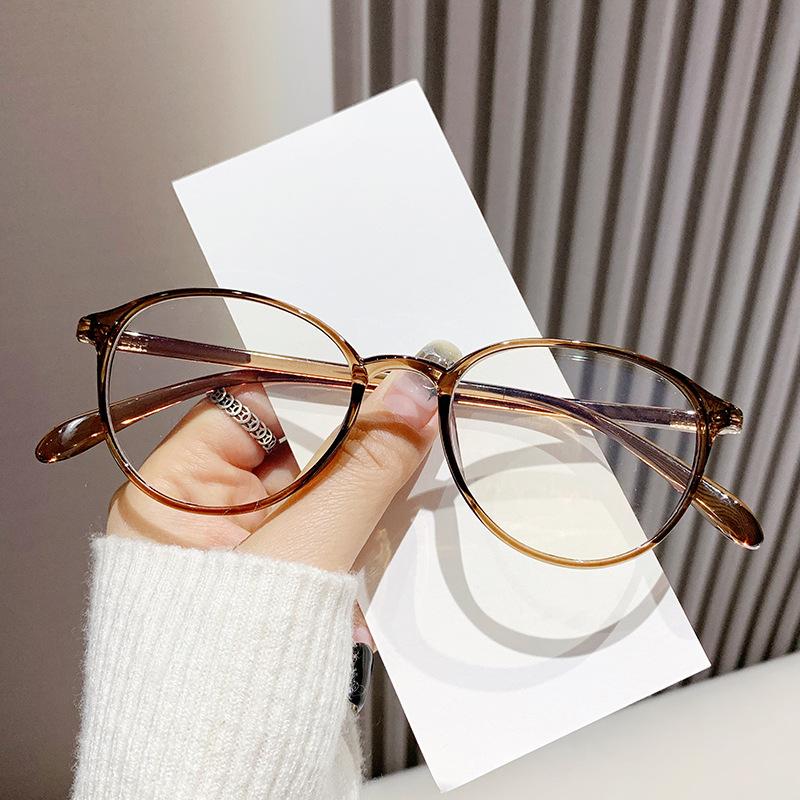 Women New Fashion Myopia Glasses Small Oval Frame Near Sight Eyewear Trendy Men's Ultralight Eyeglasses with Prescription