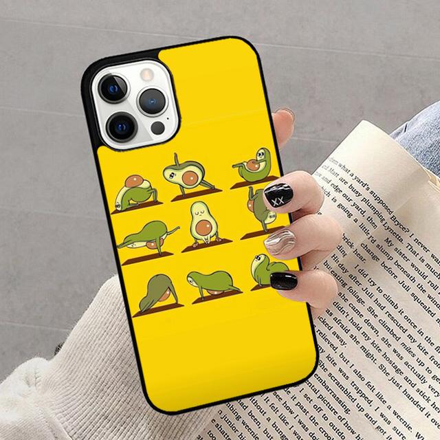 Avocado Yoga Phone Case For iPhone 17 Air 16 15 14 13 12 11 Pro Max Plus Max Cover Shell
