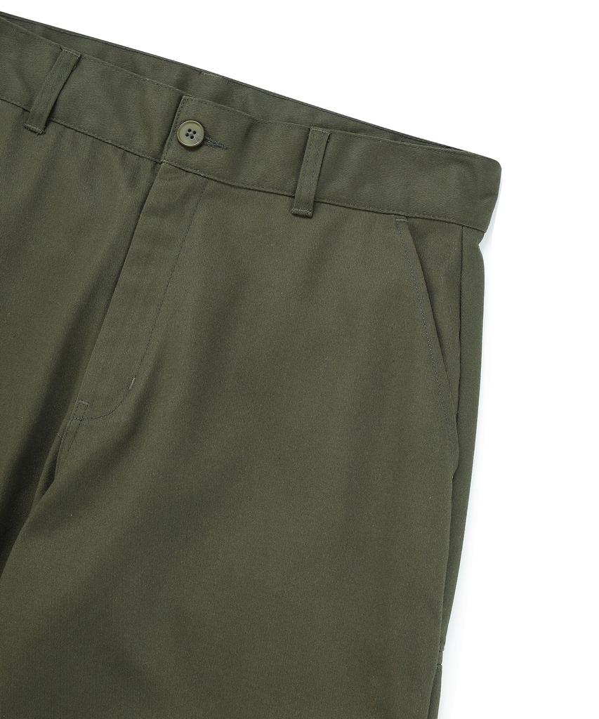 COLUMBIA UNIVERSITY Nyc Label Cp Loose Fit Double Knee Pants Dark Khaki