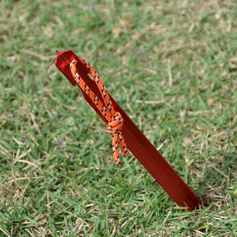 Essential Camping Accessories Durable Aluminum Tent Stakes Versatile Camping Gear for Stability and Convenience