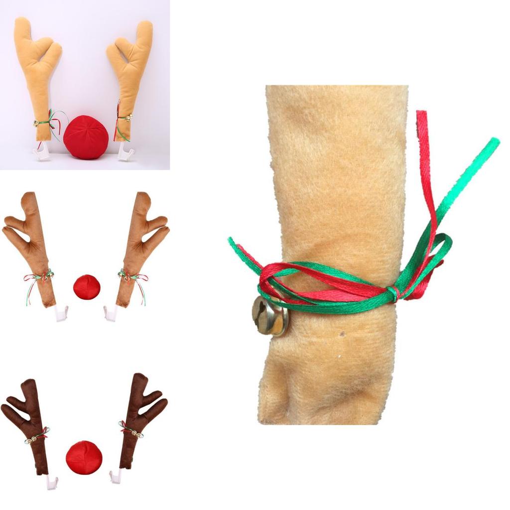Festive Christmas Car Decorative Antlers In Various Colours Of 3)