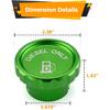 WeiSen Diesel Fuel Cap Aluminum Compatible With Dodge Ram 1500 2500 3500 Green Magnetic -2024