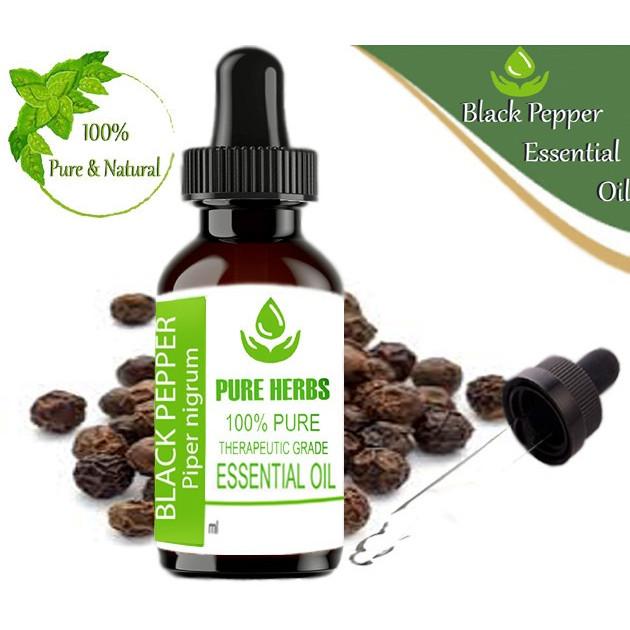 Pure Herbs Black Pepper 100% Pure & Natural Piper nigrum Essential Oil ZA 238
