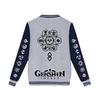 Genshin Impact Druck Herren Damen Jacke Mantel Sweatshirts Hoodie Baseball Uniform Streetwear Jungen Mädchen Strickjacke Oberteile Kleidung