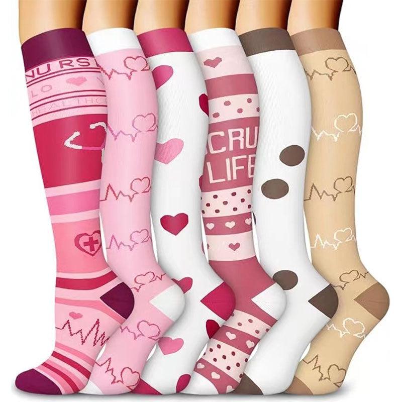 Compression Knee-high Socks Set for Running and Sports - Graduated Support, Multiple Pairs (3/4/6/8)
