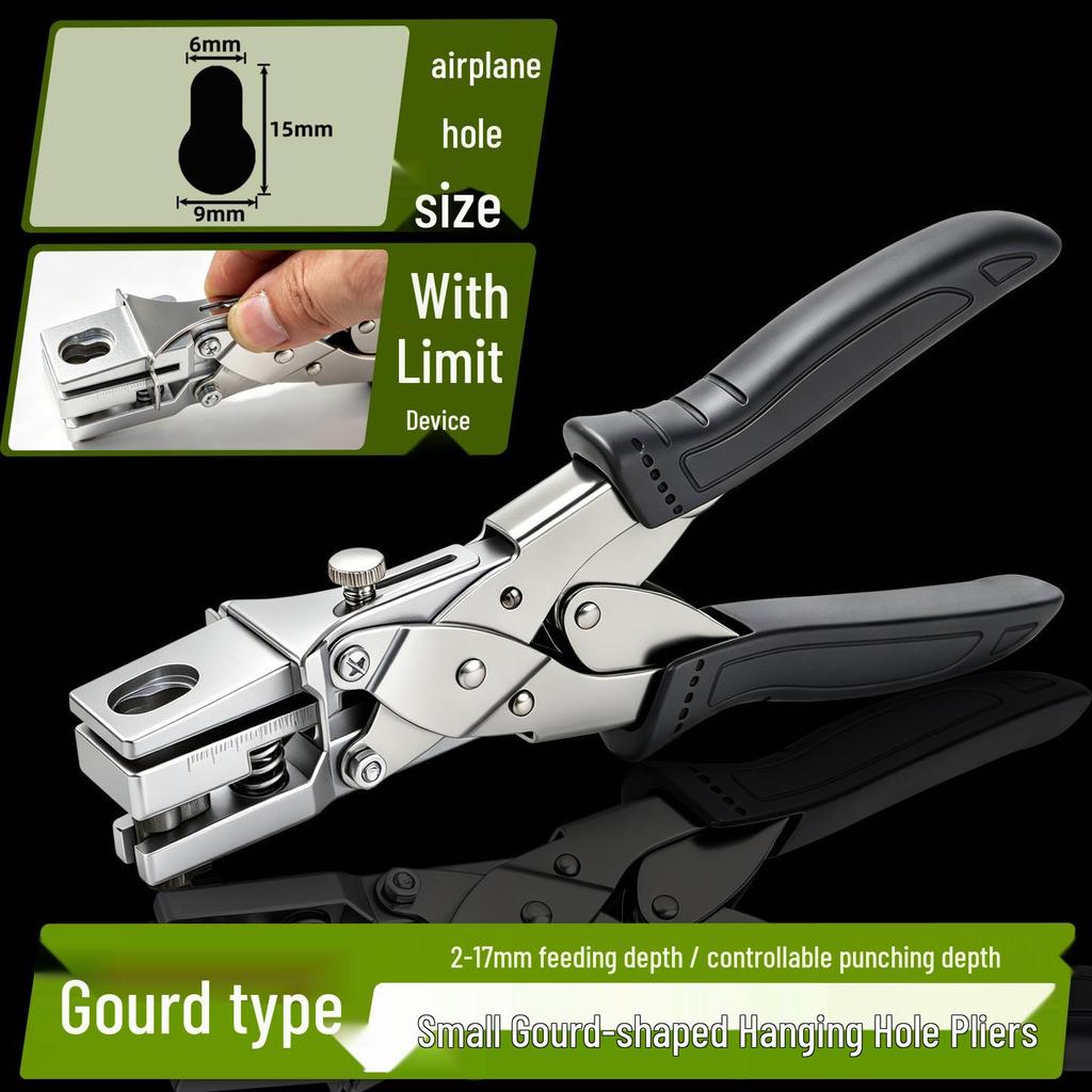 'Triangle Hole Punch Pliers for PVC & Cardboard Hanging Hooks'