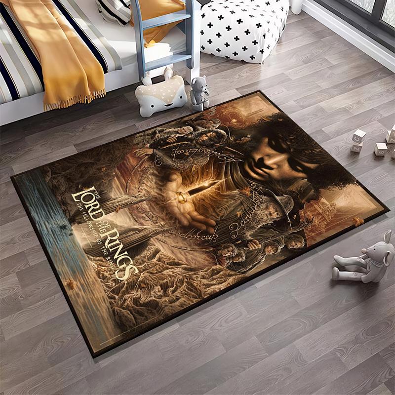The Lord of the Rings Carpet - Epic Fellowship Design, Movie Decor Suitable for use as an anti-slip for living room bedroom sofas