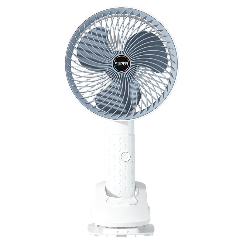 Portable Multi-purpose Fan: Clip-on, Handheld, Long Battery Life Plug-in серый/белый