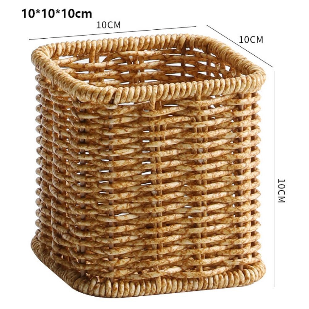 Household Rattan Wicker Basket Restaurant Serving Tabletop Display