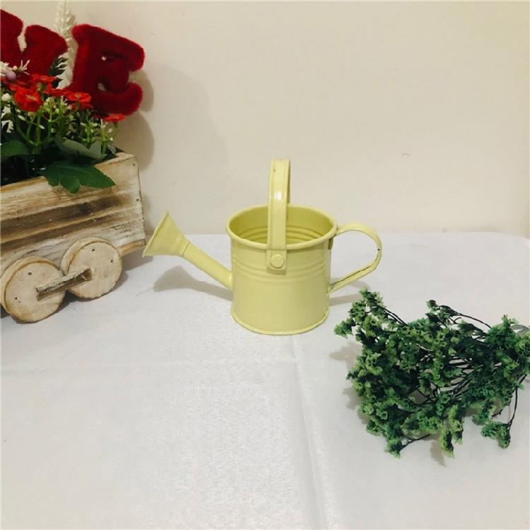 Brightly Colored Compact Watering Cans Galvanized Materials Heavy Duty Build Nonslip Grip For Terraces Plant Maintenance