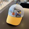 Cartoon Car Print Baby Baseball Hat Fashion Patchwork Sunshade Duck Tongue Cap Boy Girl Kids Casual Outdoor Peaked Hat