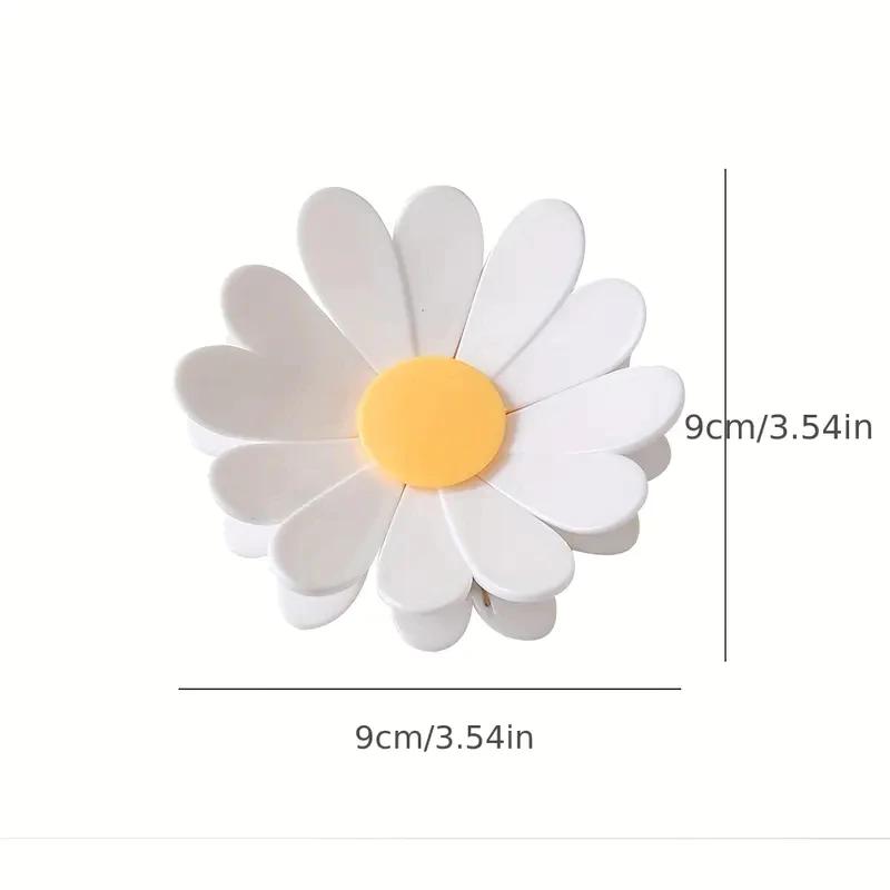 Pink Magnetic Daisy Detachable Sealing Clip Kitchen Refrigerator Sticker Office File Classification Clip Snack Bag Sealing Clip