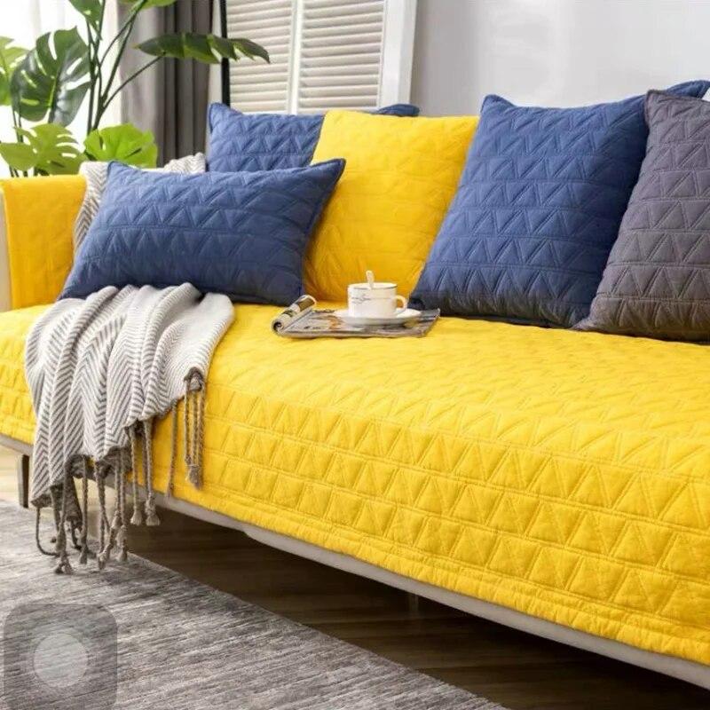 Cotton Sofa Cover Sofa Towel for Living Room Modern Univeral Couch Cover Sofa Chaise Cover Lounge Covers for Sofa 1/2/3/4 Seater