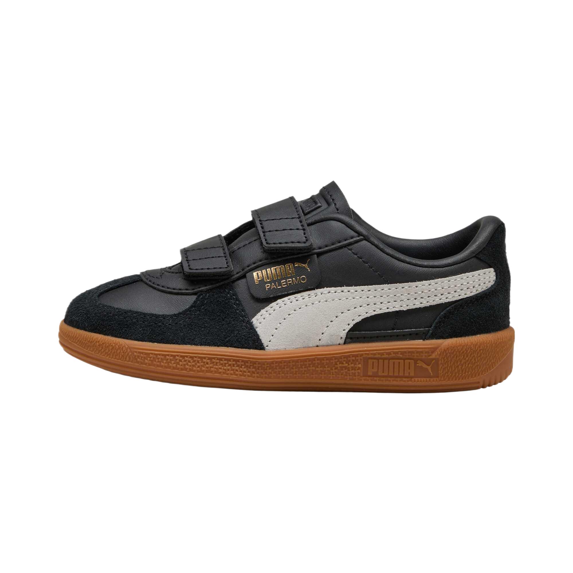 

Puma Palermo Elevata Leather Little Kid Black Feather Grey Gum Kids Sneakers 402003-03 29