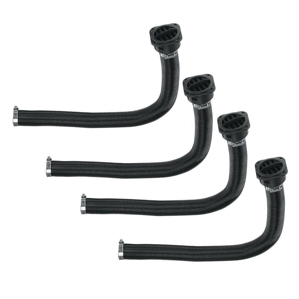 4 Stück 42mm Heizungsschlauchrohr mit Luftauslass für Luft-Dieselheizung 4 Löcher Autozubehör Luftauslassclips